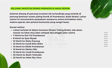 DIJUAL TANAH MURAH WISATA TEBING BREKSI!