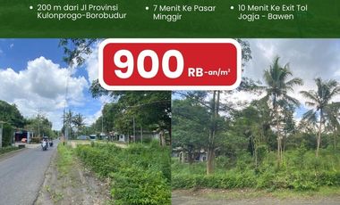 Kavling 100 Jt-an Dekat Ke Candi Borobudur Kulonprogo