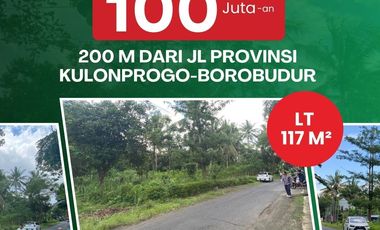 Tanah Kavling Murah Jogja Mangku Jalan Aspal kuloprogo 200m dari Jl Provinsi Kulonprogo-Borobudur