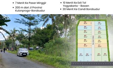 Tanah Kaling 900 ribuan /m Dekat Exit Tol Tempel 7 mnt dari perbatasan Jogja-magelang