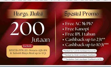 Di Jual Rumah Baru Harga Promo 299 Juta Di  Gedangan Sidoarjo .