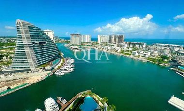 Departamento en puerto Cancún junto a la plaza venta o renta