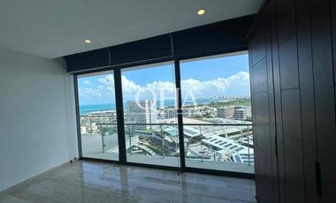 Departamento en puerto Cancún junto a la plaza venta o renta