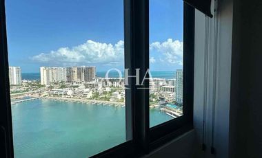 Departamento en puerto Cancún junto a la plaza venta o renta