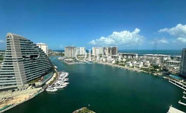 Departamento en puerto Cancún junto a la plaza venta o renta