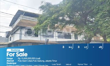 Gudang Pulo Asem Utara Pulo Gadung, Jakarta Timur