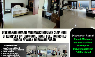 Disewakan Rumah Minimalis Modern Siap Huni 
Di Komplek Batununggal Indah Full furnished
Harga Sewaan Di Bawah Pasar