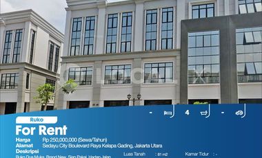 Ruko Sedayu City Boulevard Raya Kelapa Gading, Jakarta Utara