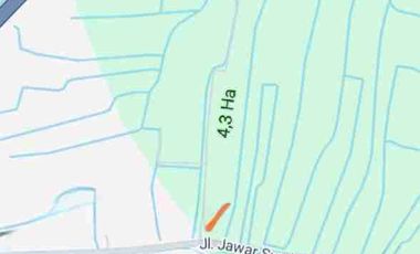 DiJual murah, Tanah Tambak, di Jalan Jawar pakal Surabaya barat 

Lokasi Strategis 
Sangat cocok untuk industri 

Spesifikasi : 
Luas tanah 4,3 Ha / 43.000 m
Lebar depan 70 mtr an
Hadap barat

SHM

Kriteria peruntukan tanah 
-Cocok buat Investasi
-Cocok buat Pergudangan / Pabrik

Strategis :
- Akses dekat tol romokalisari
- Nol jalan raya 
- Dekat gelora bung tomo (Surabaya)
- Sudah ada pergudangan Bumi Benowo

HARGA 68,8M 
(1,6jt/M² an per meter)

Untuk Survey dan info 
Hubungi Sonny 
0822-6423-----
0878-7778-----