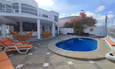 LAS CONCHAS: VENDO CASA FRENTE AL MAR CON PISCINA