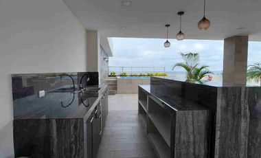 Alquilo Suite (1 Dormitorio) Semiamoblada en el piso 3 del Condominio CAMBORIU, frente al COLEGIO RUBIRA en SALINAS