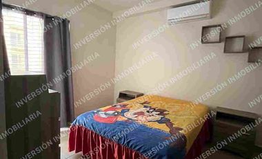 Departamento en renta en Cluster con alberca y seguridad, totalmente amueblado y climatizado – Fraccionamiento Puerta Paraíso, Veracruz