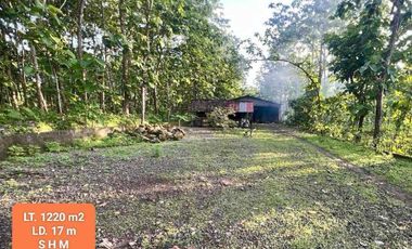 Jual Tanah bonus Gudang di Karangtengah Wonosari Gunung Kidul Pinggir Jalan Raya Murah