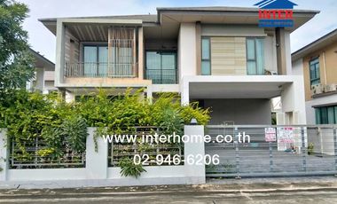 Two-story detached house, 83.3 sq.wah, Thanaphirom Village, Navanakorn, Phaholyothin Road, Khlong Luang, Pathum Thani.