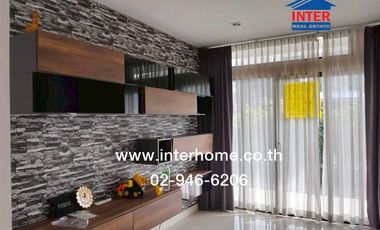 Two-story detached house, 83.3 sq.wah, Thanaphirom Village, Navanakorn, Phaholyothin Road, Khlong Luang, Pathum Thani.