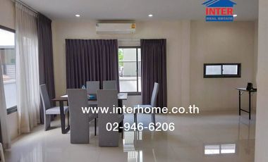 Two-story detached house, 83.3 sq.wah, Thanaphirom Village, Navanakorn, Phaholyothin Road, Khlong Luang, Pathum Thani.