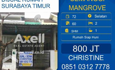 Rumah disewakan di Grand Semanggi Mangrove, Wonorejo, Rungkut, Surabaya, Jawa Timur