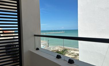 RENTA de Departamento En la playa  En  Chicxulub Puerto, Yucatán, México