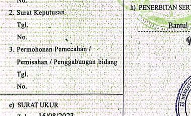 Dijual rumah joglo Total luas 3643 m (2 sertifikat), lokasi Kawasan Villa, dekat kampus UMY, mercu buana, PLN sedayu