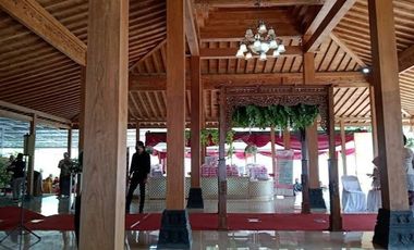 Dijual rumah joglo Total luas 3643 m (2 sertifikat), lokasi Kawasan Villa, dekat kampus UMY, mercu buana, PLN sedayu
