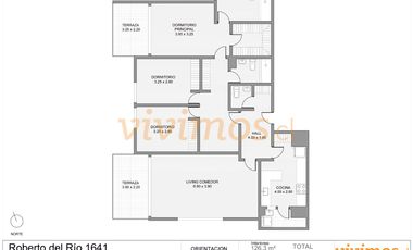 Colegio San Ignacio. 3 Dorm + 3 Baños. Providencia