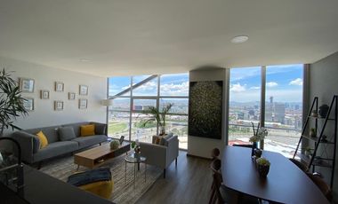 Departamento de Lujo en Renta | Angelópolis | Amueblado | 105 m² | 2 Recámaras | Piso 21 | $31,000 (mantenimiento incluido)