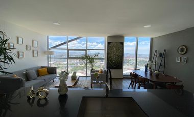 Departamento de Lujo en Renta | Angelópolis | Amueblado | 105 m² | 2 Recámaras | Piso 21 | $31,000 (mantenimiento incluido)