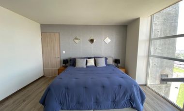 Departamento de Lujo en Renta | Angelópolis | Amueblado | 105 m² | 2 Recámaras | Piso 21 | $31,000 (mantenimiento incluido)