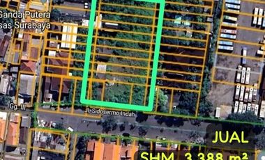 Tanah dijual di RW 07, Sidosermo, Wonocolo, Surabaya, Jawa Timur