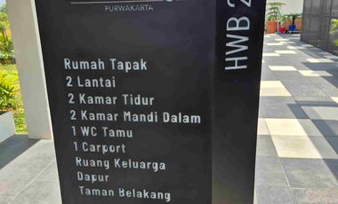 RUMAH 2 LANTAI EKSKLUSIF TIPE HWB 2B! FASILITAS PREMIUM, HARGA MULAI 128 JUTAAN!