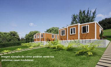 Casa de 2 recámaras prefabricada/ modular
