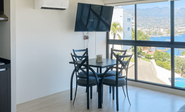 Departamento en Acapulco con vista al mar | 2 recámaras y albercas