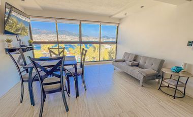 Departamento en Acapulco con vista al mar | 2 recámaras y albercas