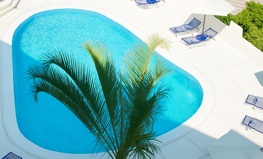 Departamento en Acapulco con vista al mar | 2 recámaras y albercas