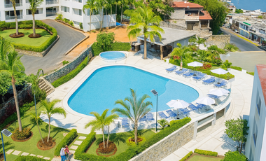 Departamento en Acapulco con vista al mar | 2 recámaras y albercas