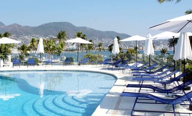 Departamento en Acapulco con vista al mar | 2 recámaras y albercas