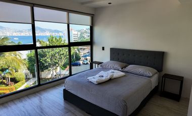 Departamento en Acapulco con vista al mar | 2 recámaras y albercas