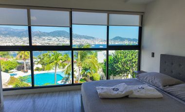 Departamento en Acapulco con vista al mar | 2 recámaras y albercas