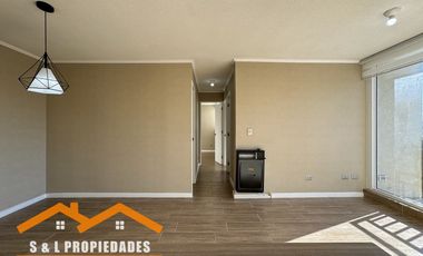 Arriendo departamento 3 dormitorios, principal en suite, 2 baños, balcón y estacionamiento en Condominio Pucalán, Valle Volcanes