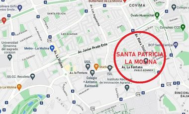 Alquiler La Molina SANTA PATRICIA - Departamento AMOBLADO & EQUIPADO de 3 Dorm + 1 Cochera