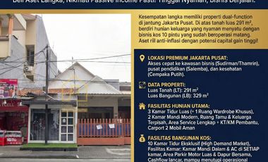 For Sale – Residential House & Boarding House in a Prime Central Jakarta Area