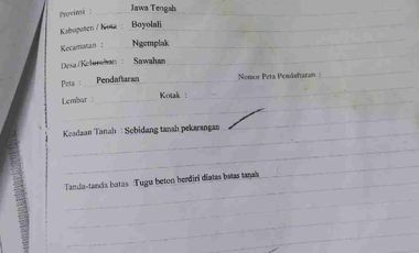 Rumah Dijual Di Jln Utama Padokan sawahan Ngemplak Boyolali