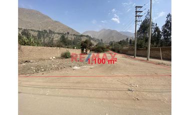 Ocasion Vendo Terreno En Casa Huerta - Chosica De 1,100 M2