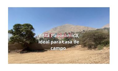 Ocasion Vendo Terreno En Casa Huerta - Chosica De 1,100 M2