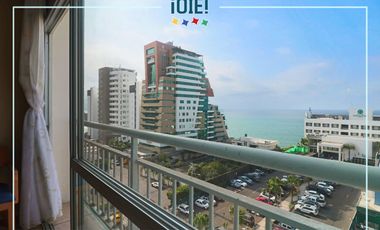 En venta: Departamento con vista al mar/ciudad en Barbasquillo-Manta