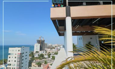 En venta: Departamento con vista al mar/ciudad en Barbasquillo-Manta