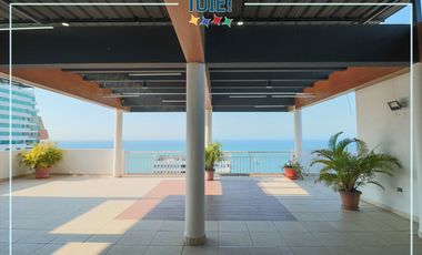En venta: Departamento con vista al mar/ciudad en Barbasquillo-Manta