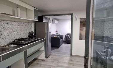 Departamento de dos recamaras completamente amueblados