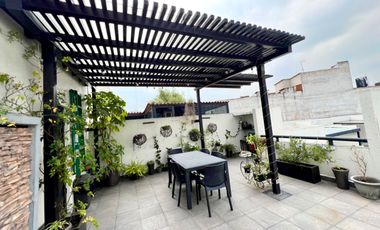 RENTA DE DEPARTAMENTO DE 260m2 CON ROOF GARDEN DE 37m2 CASI EN LA DEL VALLE