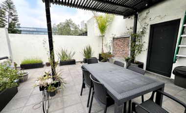 RENTA DE DEPARTAMENTO DE 260m2 CON ROOF GARDEN DE 37m2 CASI EN LA DEL VALLE